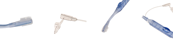 Medical Grade Disposable Dental Sponge Oral Toothbrush With Suction For Mouth Cleaning