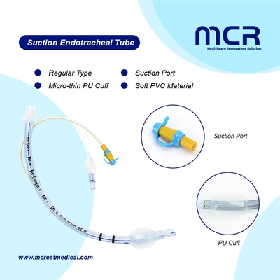 Süpürgeli daha yumuşak PVC Endotracheal Tube