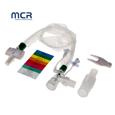 Endotrakeal veya Tracheostomy kullanımı için tek kullanımlık kapalı emici kateter