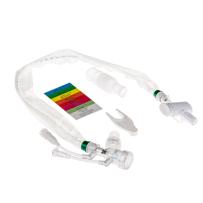 İyi bir fiyat. PVC malzemesi kapalı emme sistemi ((Y-parça) 24 saat Tracheostomy 14Fr 300mm solunum yolu yönetimi için çevrimiçi