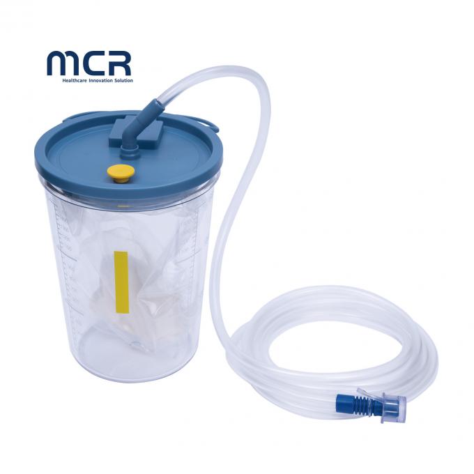 1500ml Cup & Bag Süpürme Pompası için Tekrar Kullanılabilir Toplama Kavanozu 0
