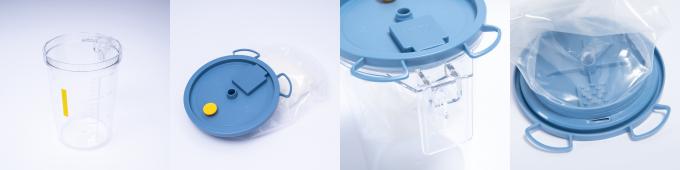 1500ml Cup & Bag Süpürme Pompası için Tekrar Kullanılabilir Toplama Kavanozu 1