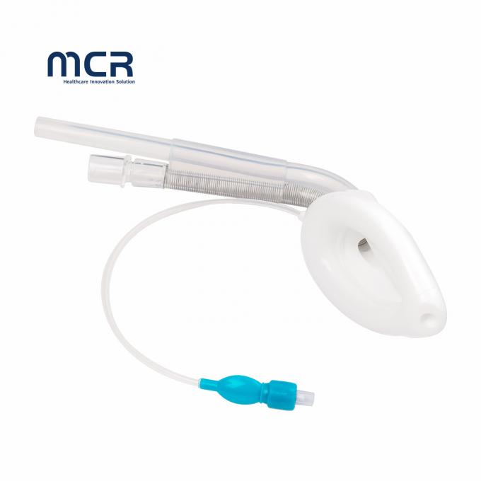 Çifte Lumen Eğimli Laryngeal Maske Solunum Yolları Tek kullanımlık Silikon LMA 0