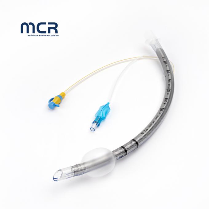 ISO FDA emme portu ile tek kullanımlık güçlendirilmiş endotracheal tüp 0